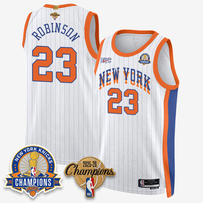 New York Knicks 2026 Basketball Champions Gold Edition Vapor Jersey- Stitched