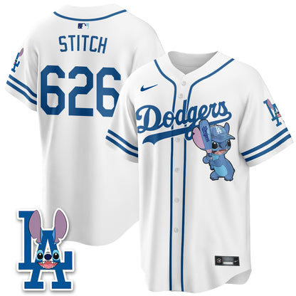Los Angeles Dodgers x Blue Alien Edition Vapor Jersey - Stitched