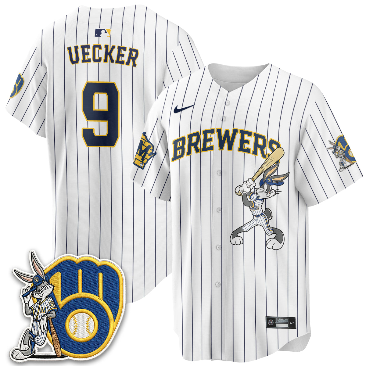 Milwaukee Brewers Bunny Edition Vapor Jersey - Stitched N1