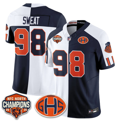 Chicago Bears 2026 Rivalries Split Edition Vapor Jersey - Stitched