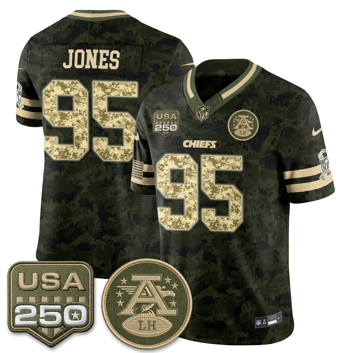 Kansas City Chiefs 2026 Salute to Service Vapor Jersey - Stitched