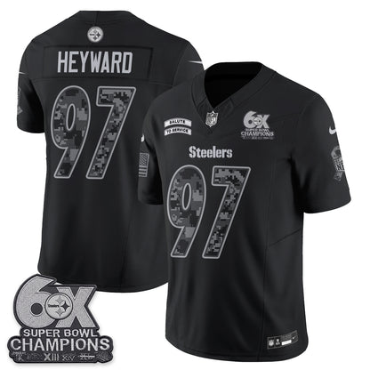 Pittsburgh Steelers 2026 Salute to Service Edition Vapor Jersey V3- Stitched-NQD
