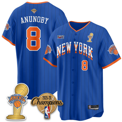 New York Knicks 2026 NBA Champions Vapor Jersey - Stitched