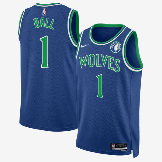 Minnesota Timberwolves #1 of Minnesota LaMelo Ball Jersey - Stitched