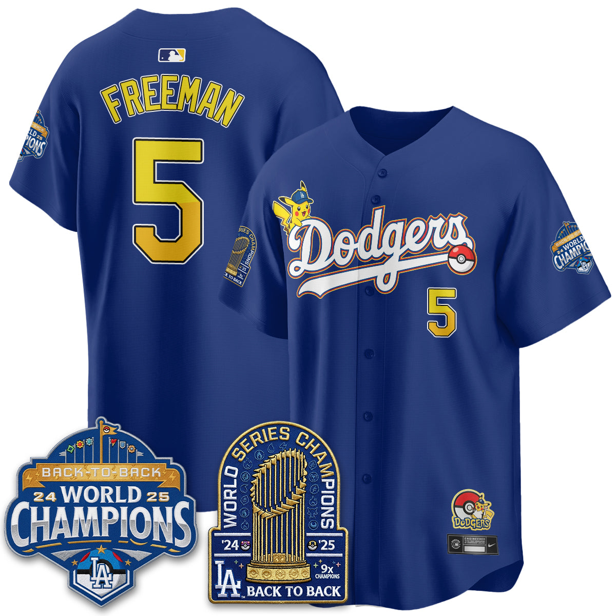 Los Angeles Dodgers x PKM 2026 Vapor Jersey - Stitched