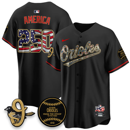 Baltimore Orioles 2026 Independence Day USA Vapor Limited Jersey - Stitched