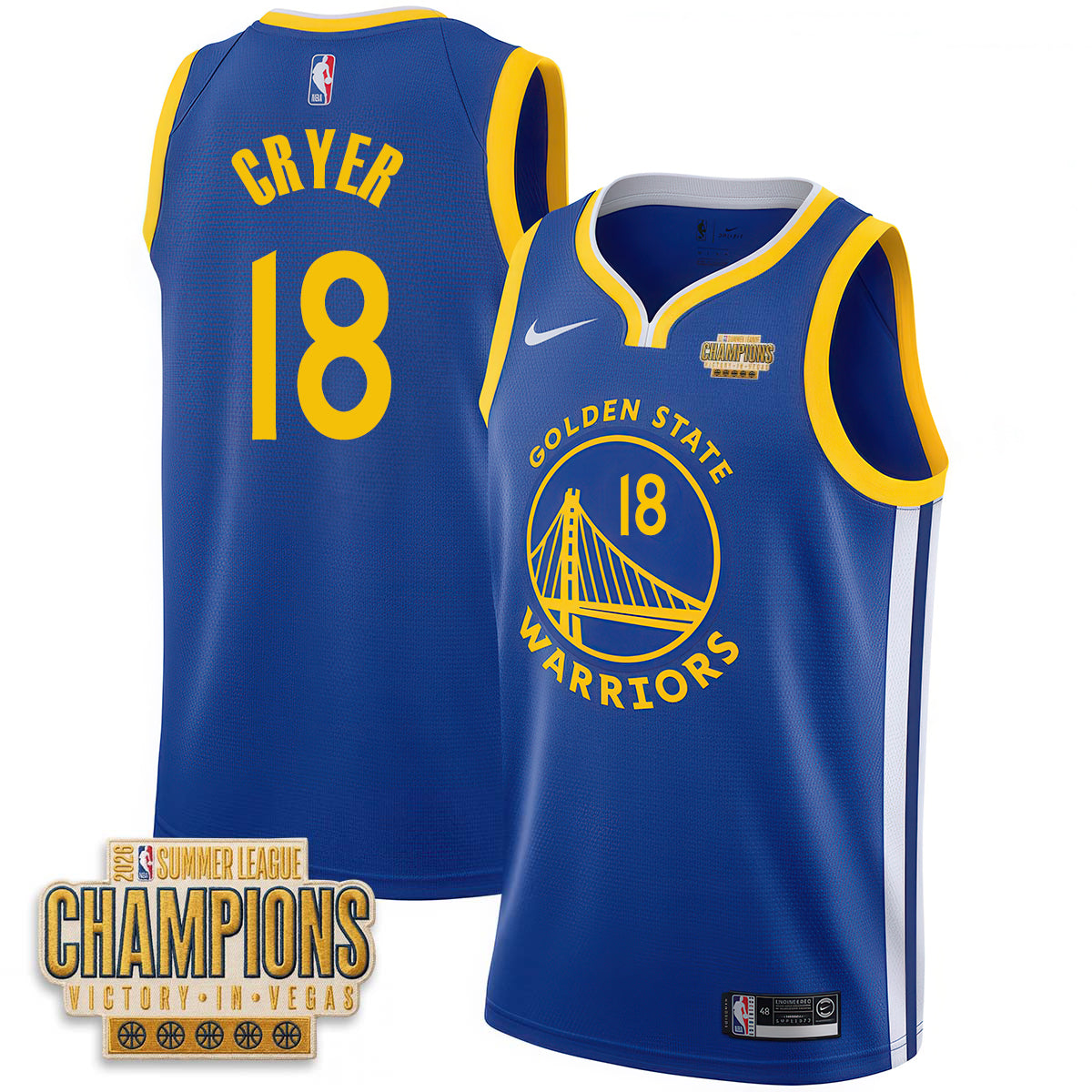 Golden State Warriors 2026 Summer League Vapor Jersey - Stitched