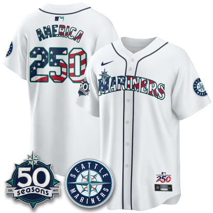 Seattle Mariners Americana 2026 Vapor Limited Jersey - Stitched