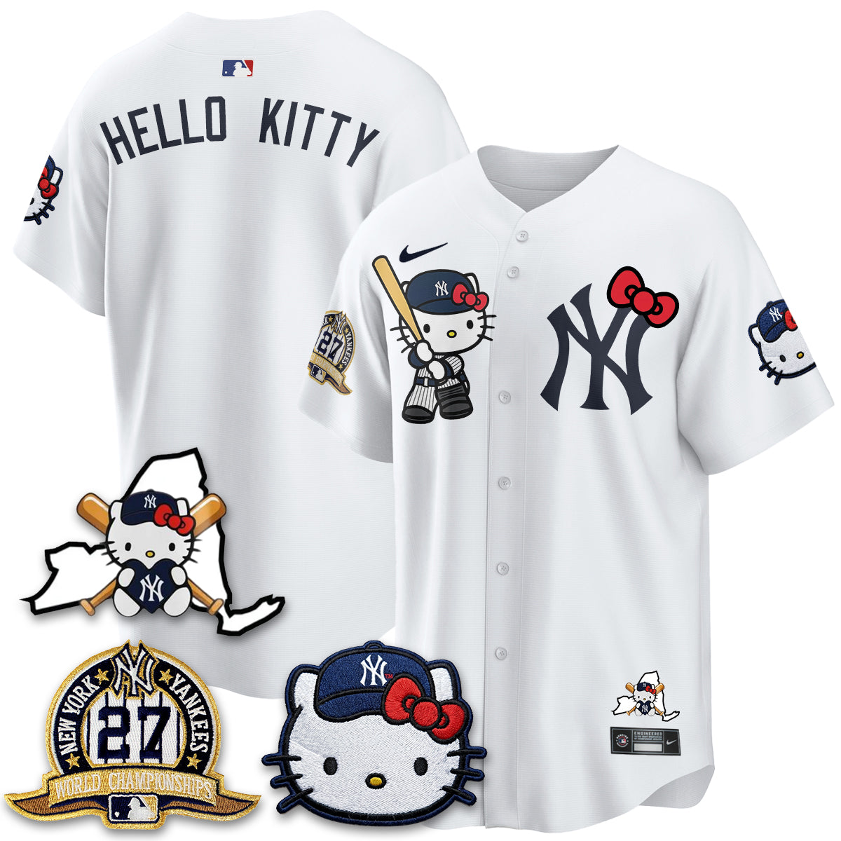 New York Yankees Meow KT 2026 Vapor Limited Jersey - All Stitched