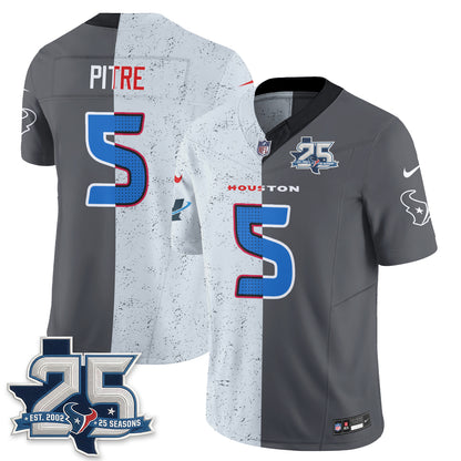 Houston Texans Fan Gear Split Vapor Jersey - Stitched