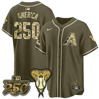 Arizona Diamondbacks Salute to Service 2026 Vapor Premier Limited Jersey - All Stitched