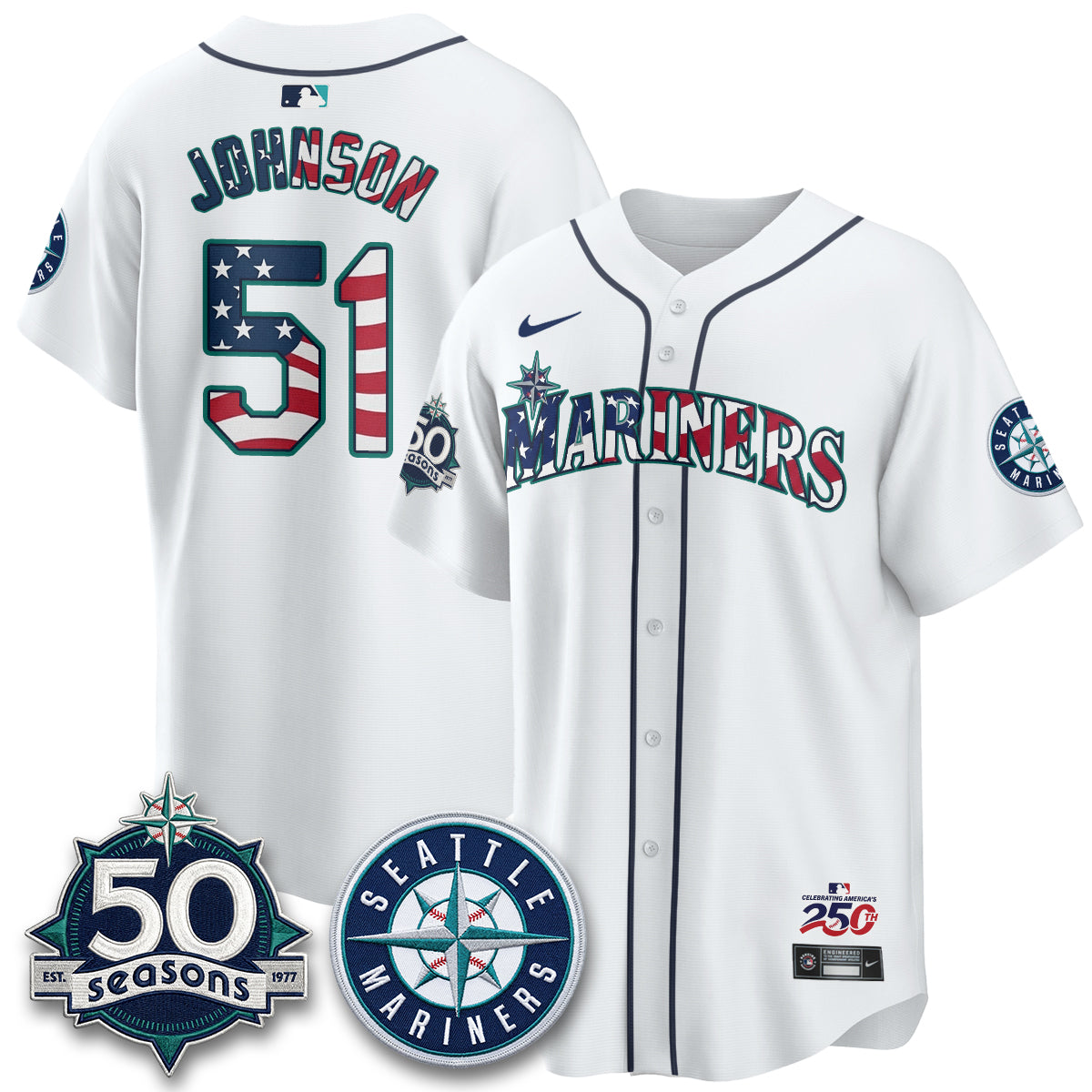 Seattle Mariners Americana 2026 Vapor Limited Jersey - Stitched
