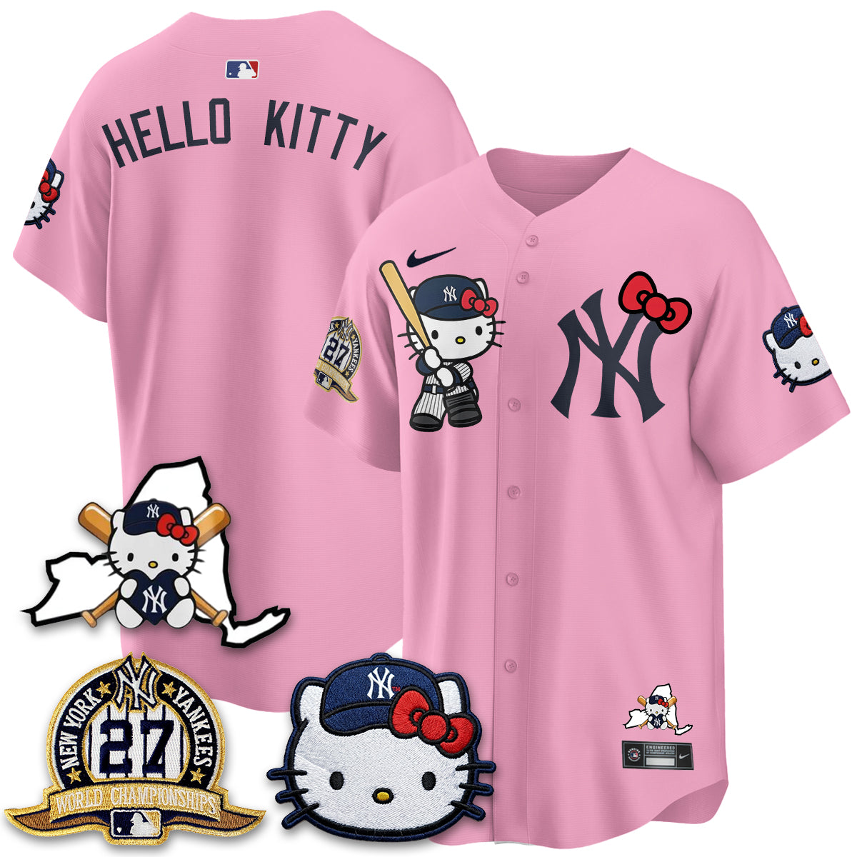 New York Yankees Meow KT 2026 Vapor Limited Jersey - All Stitched