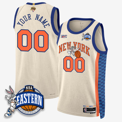 New York Knicks 2026 NBA Finals x Bunny Vapor Custom Jersey - Stitched