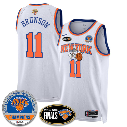 New York Knicks 2026 NBA Eastern Conference Champions x Bunny Vapor Jersey - Stitched