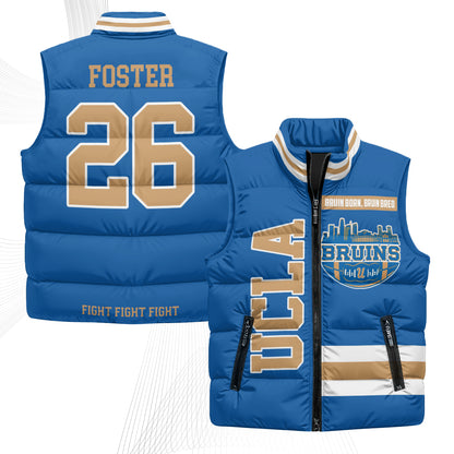 UCLA Bruins Fight Fight Fight Puffer Vest - Printed