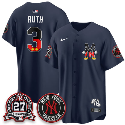 New York Yankees x Mouse Vapor Limited Jersey - Stitched