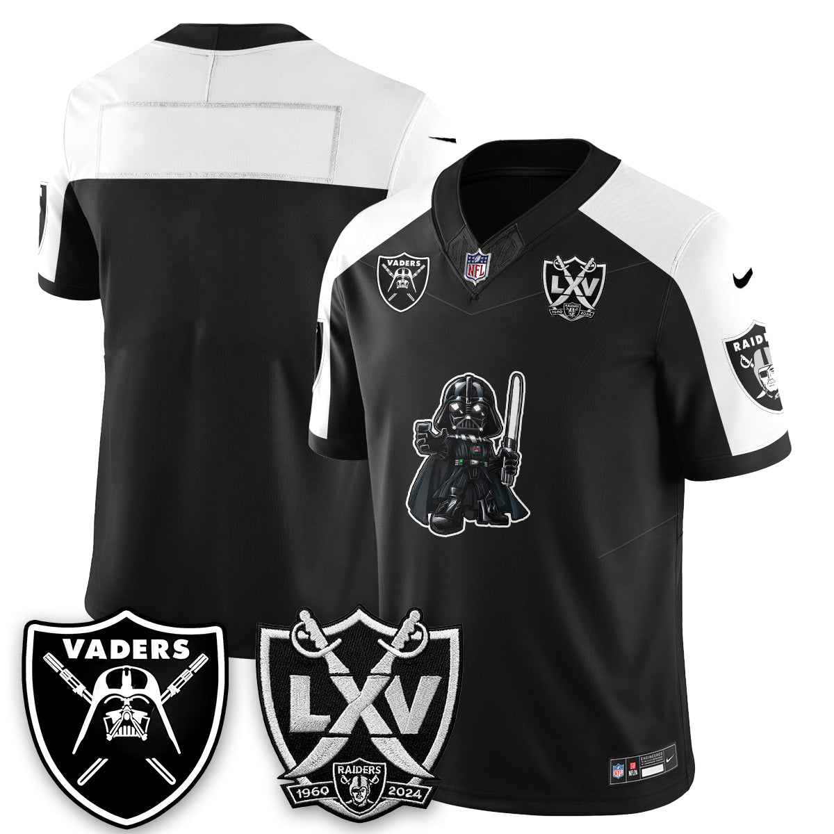 Las Vegas Raiders x Dark Lord Edition Vapor Jersey - Stitched