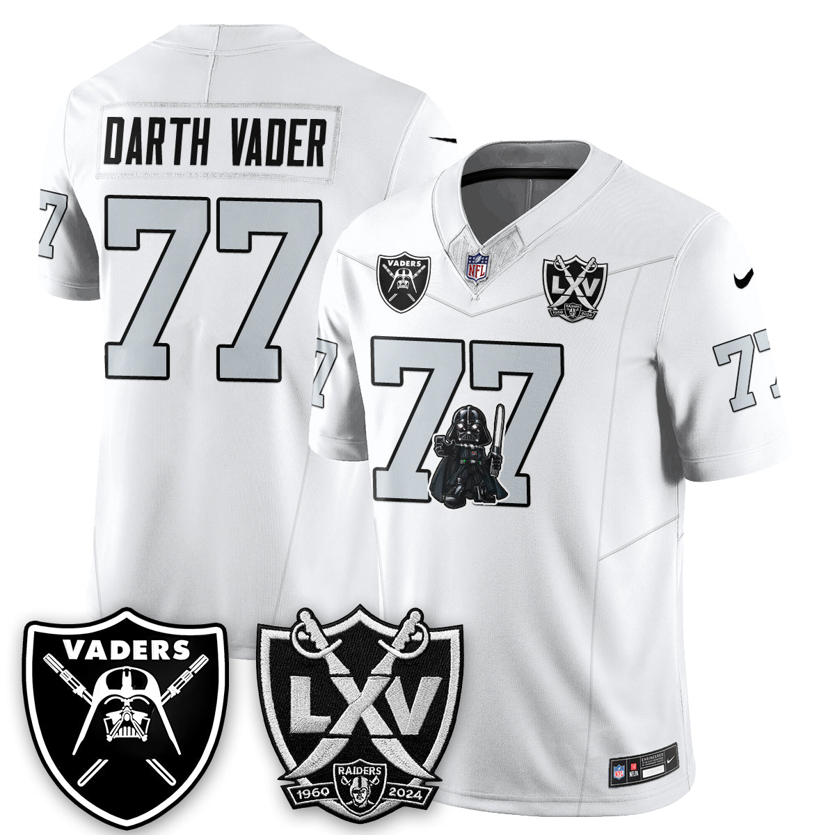 Las Vegas Raiders x Dark Lord Edition Vapor Jersey - Stitched