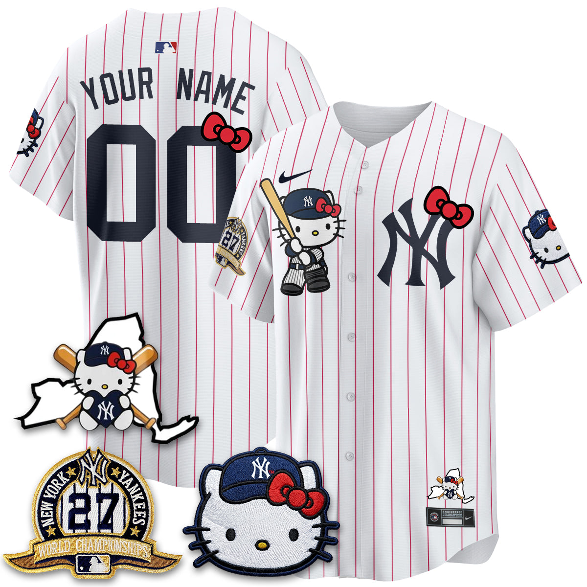New York Yankees Meow KT 2026 Vapor Limited Custom Jersey - All Stitched