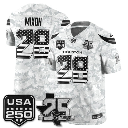 Houston Texans 2026 Salute to Service Edition Vapor Jersey - Stitched