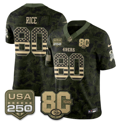 San Francisco 49ers 2026 Salute to Service Edition Vapor Jersey - Stitched-NQD