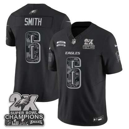 Philadelphia Eagles Salute to Service V2 Vapor Jersey - Stitched-NQD