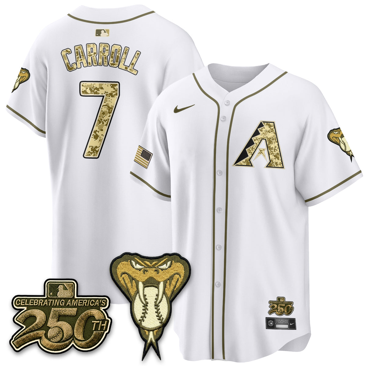Arizona Diamondbacks Salute to Service 2026 Vapor Premier Limited Jersey - All Stitched