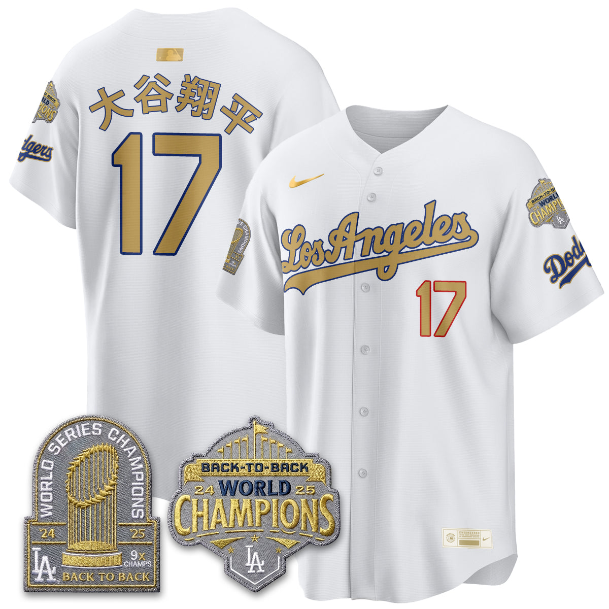 LAD Gold Collection Vapor Limited Jersey - 9x & B2B Champs - All Stitched