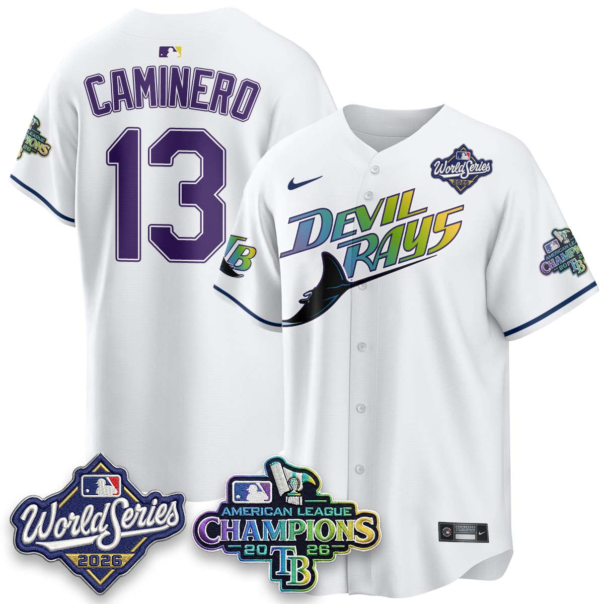 TB - 2026 AL Champions Vapor Jersey - Stitched - NQD (city)