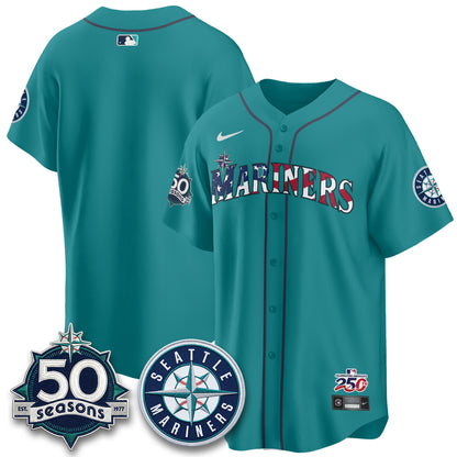 Seattle Mariners Americana 2026 Vapor Limited Jersey - Stitched