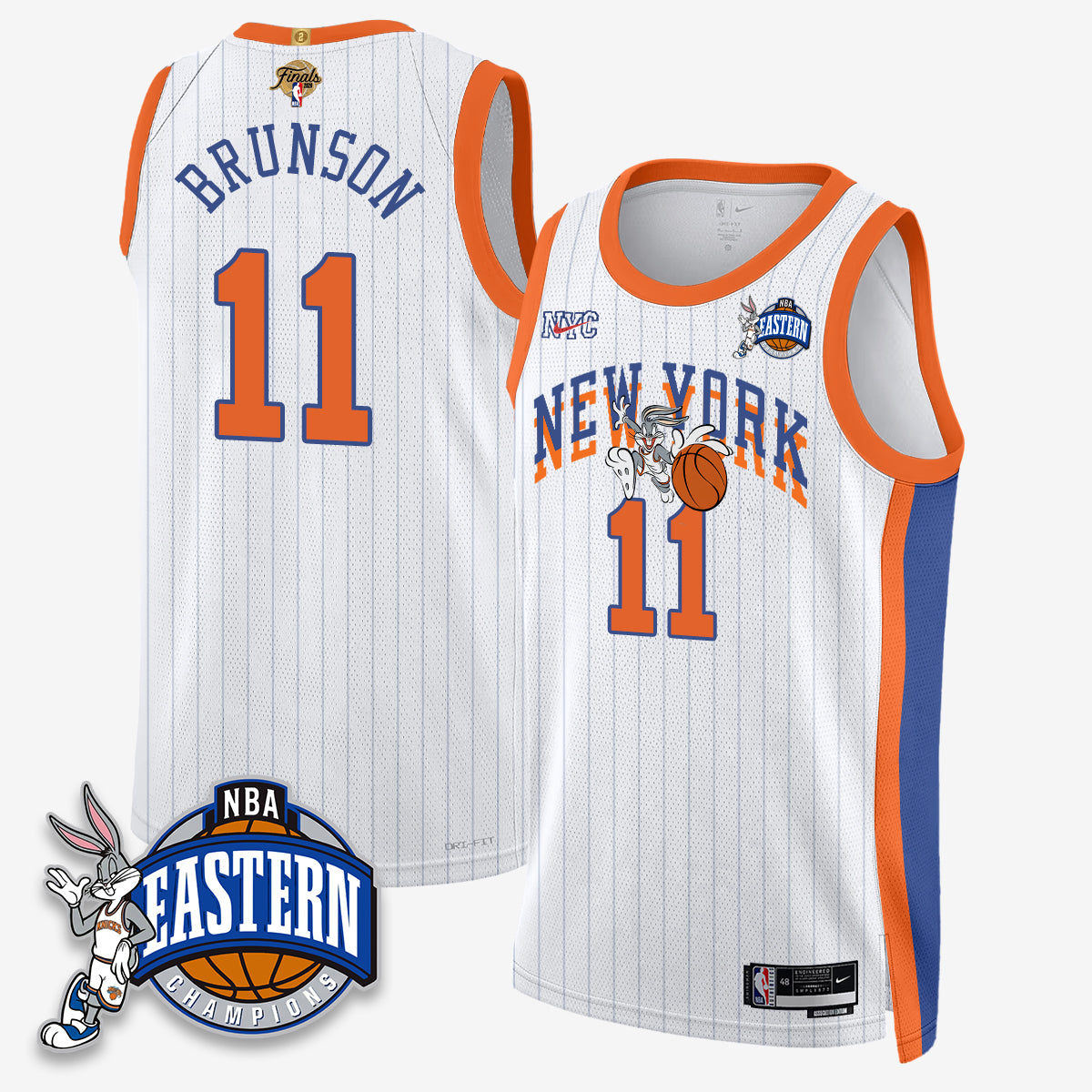 New York Knicks 2026 NBA Finals x Bunny Vapor Jersey - Stitched