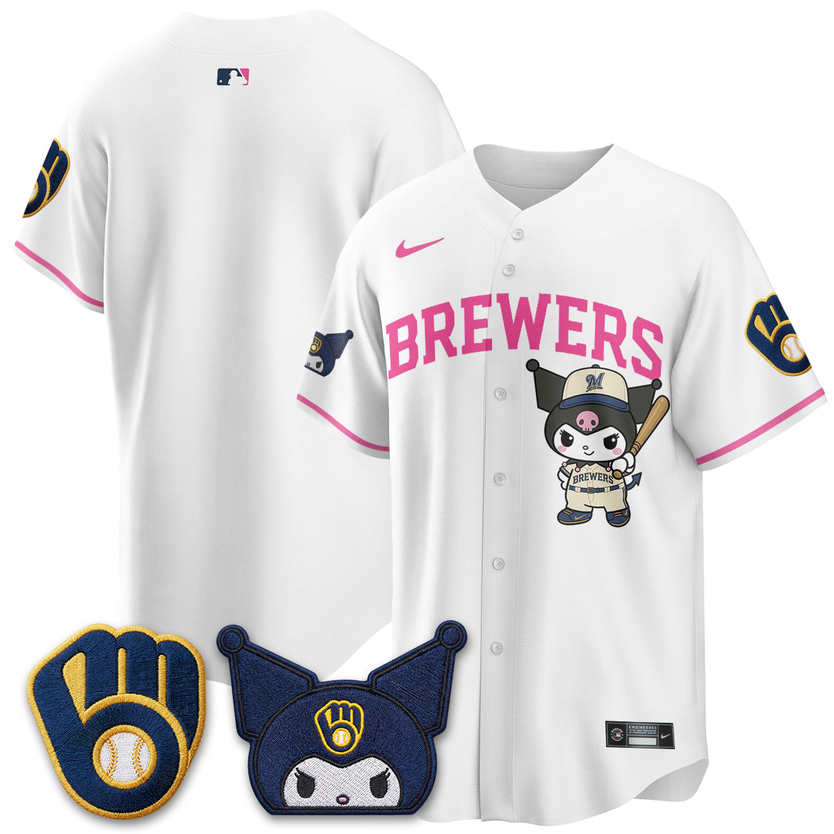 Milwaukee Brewers x  KRM Edition Vapor Jersey - Stitched
