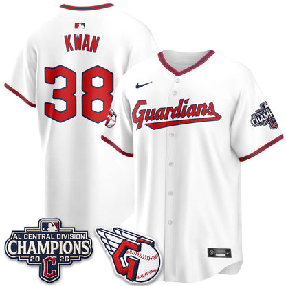 Cleveland Guardians 2026 AL Central Champs Vapor Jersey - Stitched