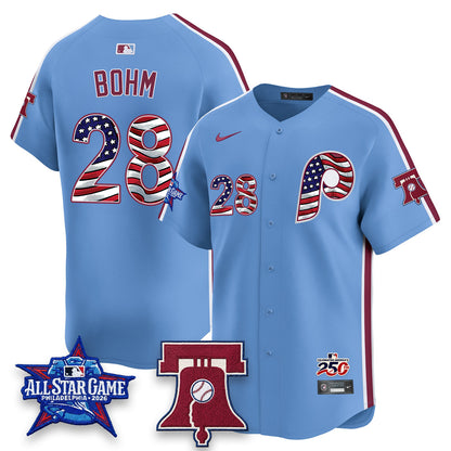 Philadelphia Phillies 2026 Independence Day USA Vapor Limited Jersey - Stitched