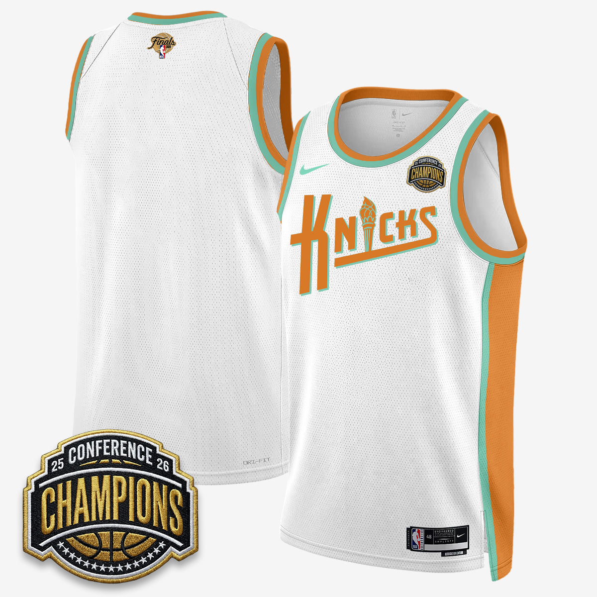 New York Knicks 2026 Eastern Conference Champions Special Edition Jersey V2- Stitched