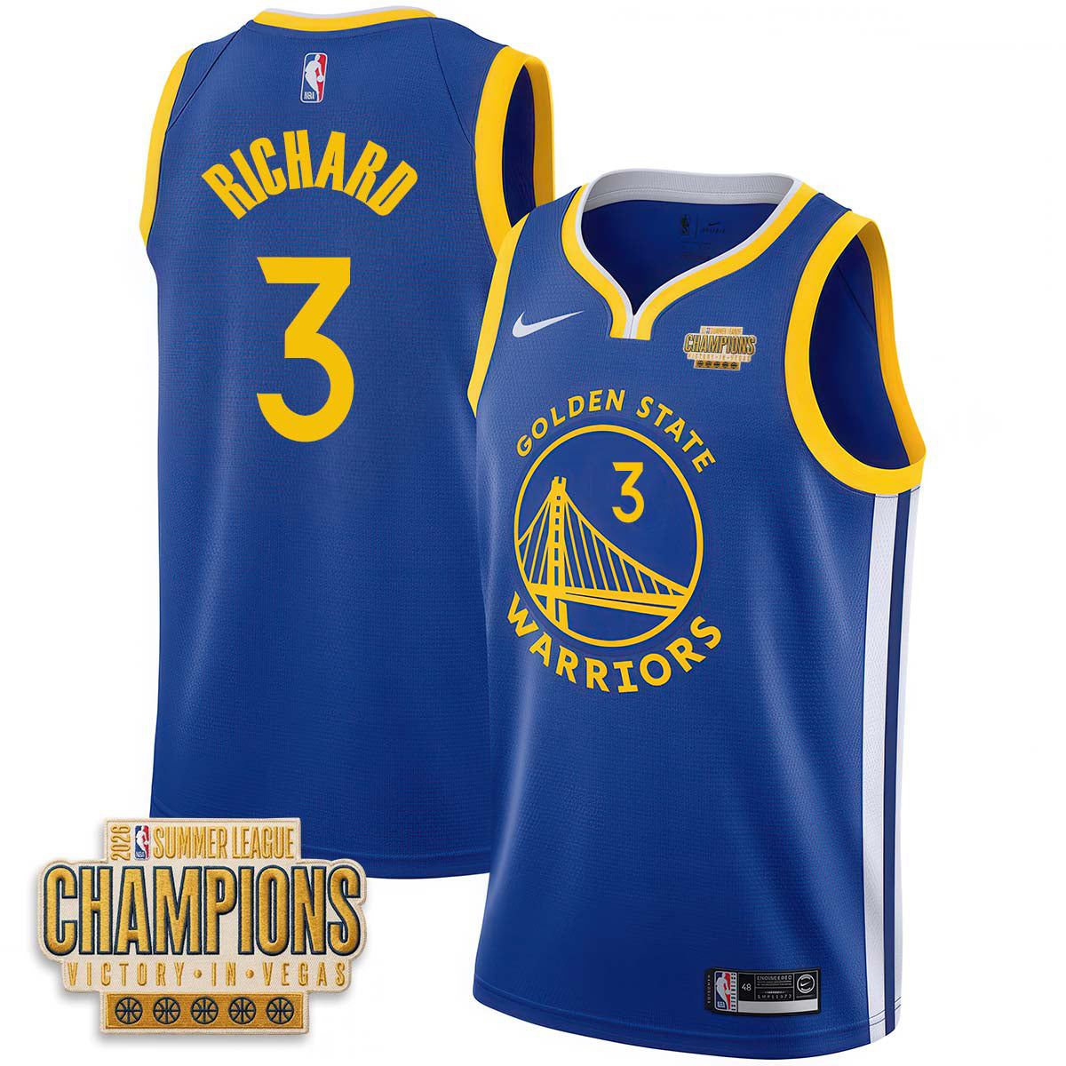 Golden State Warriors 2026 Summer League Vapor Jersey - Stitched