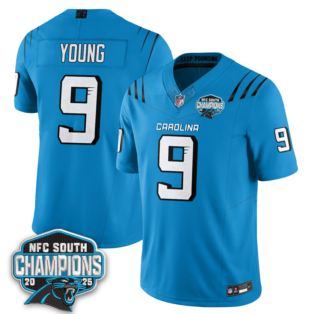 Carolina Panthers Fangear Edition Vapor Jersey - Stitched