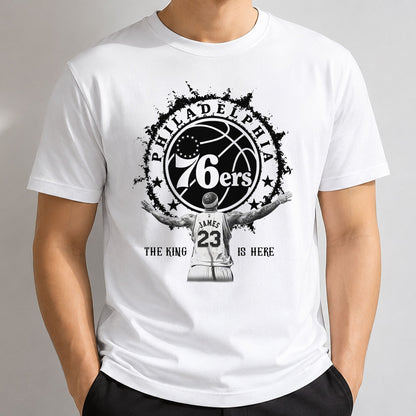 PHI LeBron James #23 One Side Printed T-shirt V1
