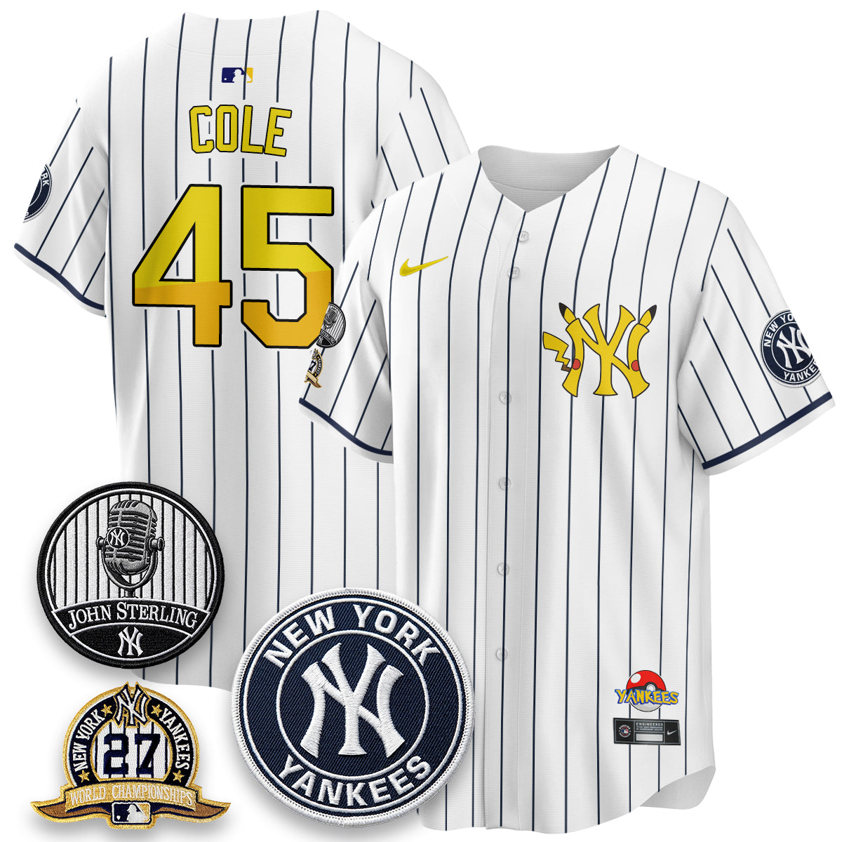 New York Yankees x PKM Cartoon Limited Jersey -  Stitched