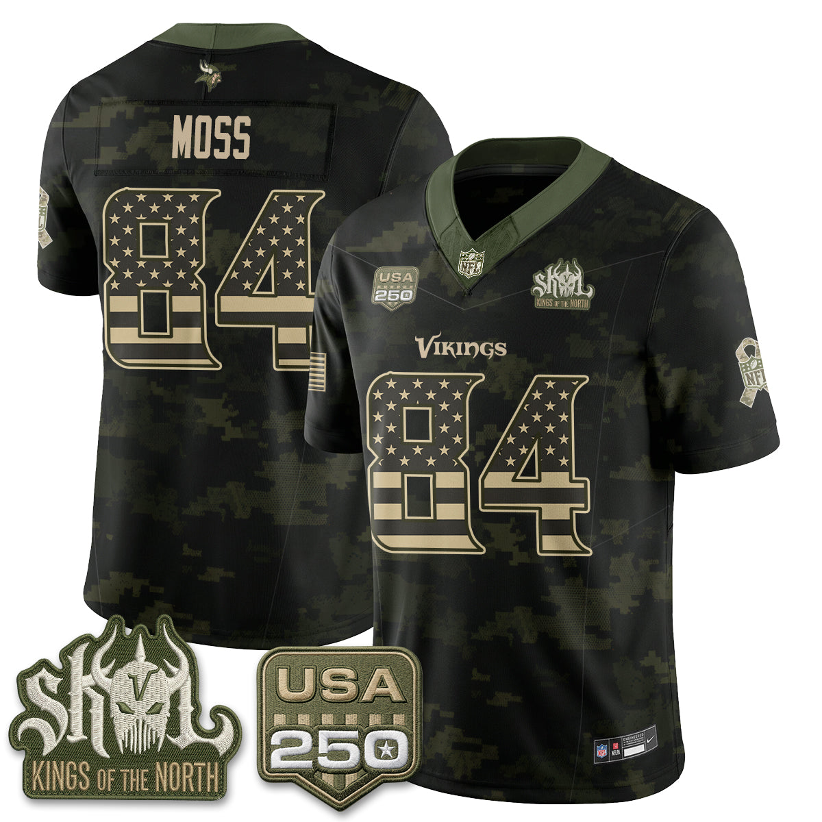 Minnesota Vikings 2026 Salute to Service Edition Vapor Jersey - Stitched