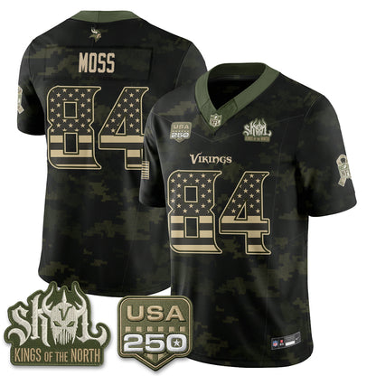 Minnesota Vikings 2026 Salute to Service Edition Vapor Jersey - Stitched