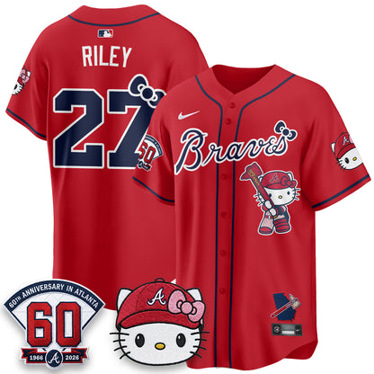 Atlanta Braves x Meow KT 2026 Vapor Limited Jersey - All Stitched