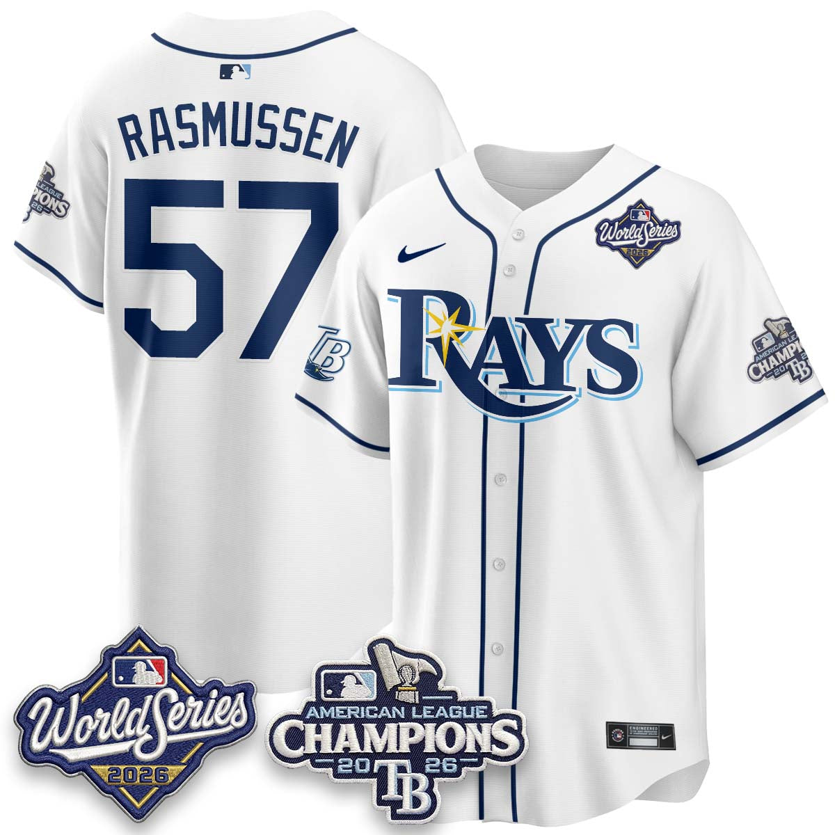 TB - 2026 AL Champions Vapor Jersey - Stitched - NQD (city)