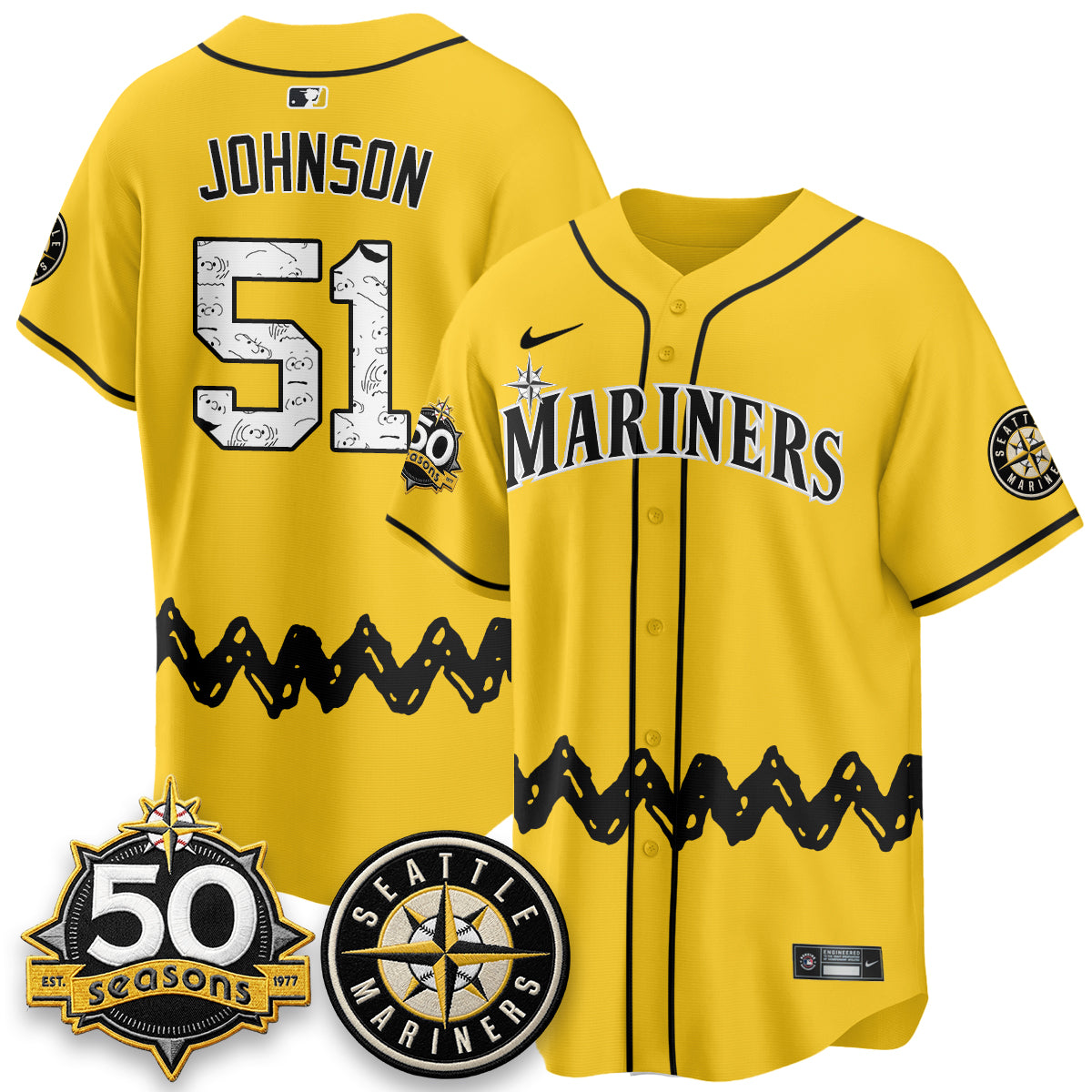 Seattle Mariners x P-Nuts Vapor Limited Jersey - Stitched