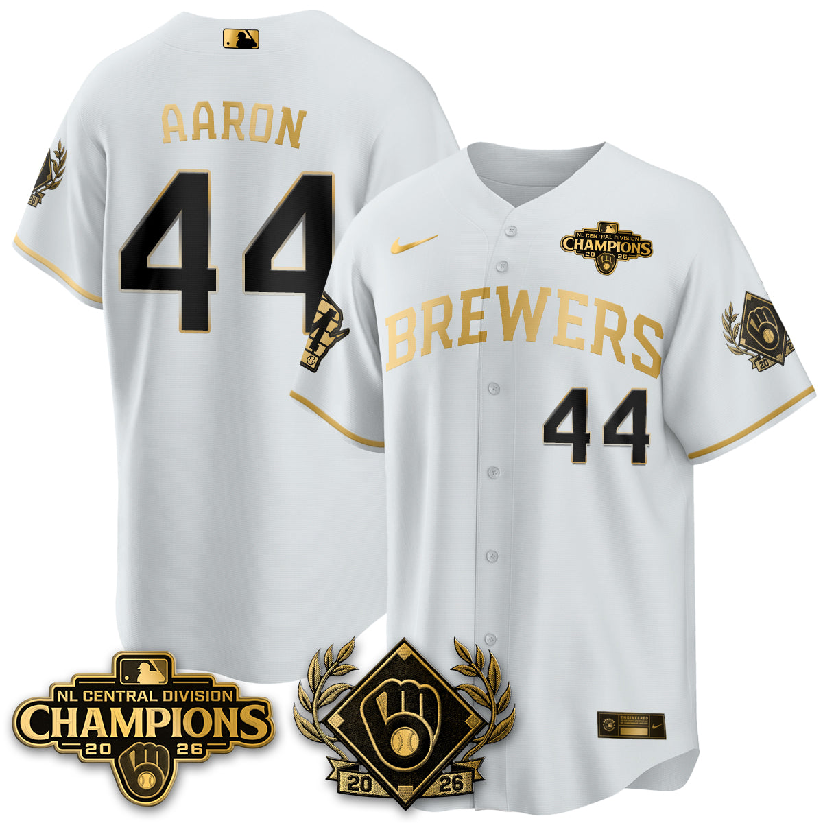 MIL 2026 NL Division Champs Vapor Blue Jersey - Stitched