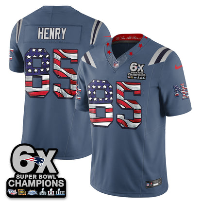New England Patriots America Edition Vapor Jersey V2- Stitched