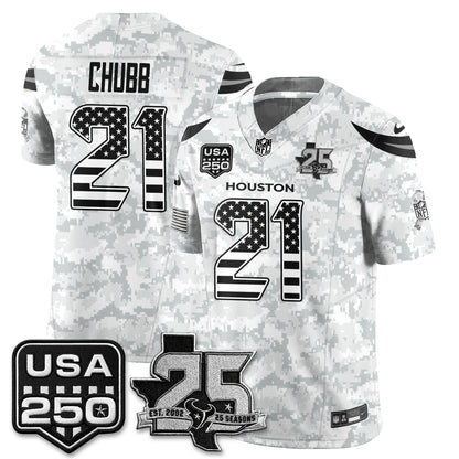 Houston Texans 2026 Salute to Service Edition Vapor Jersey - Stitched