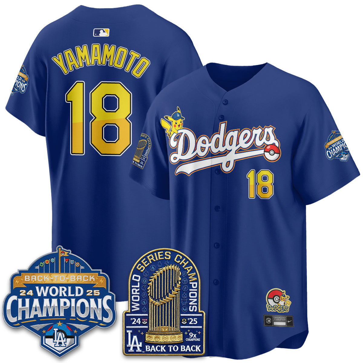 Los Angeles Dodgers x PKM 2026 Vapor Jersey - Stitched