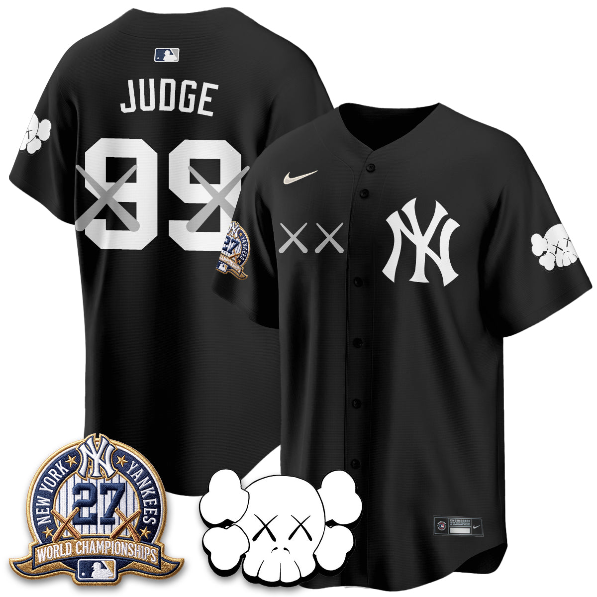 New York Yankees x KAWS Edition Vapor Jersey - Stitched